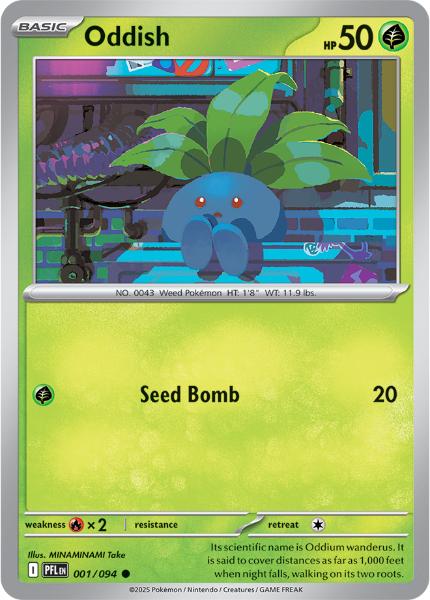 ME02 - Phantasmal Flames - 001/094 - Oddish - Common
