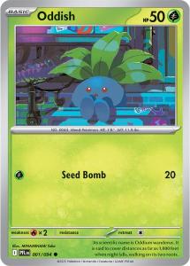 ME02 - Phantasmal Flames - 001/094 - Oddish - Common