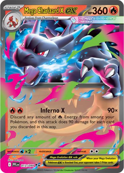 ME02 - Phantasmal Flames - 013/094 - Mega Charizard X ex - Double Rare