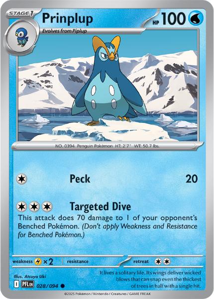 ME02 - Phantasmal Flames - 028/094 - Prinplup - Common