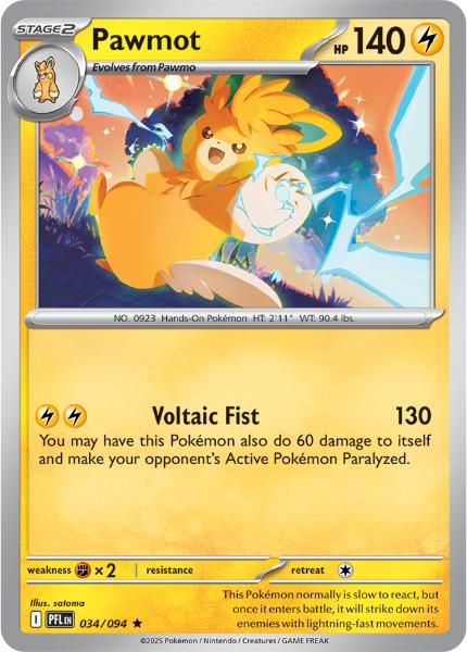 ME02 - Phantasmal Flames - 034/094 - Pawmot - Rare