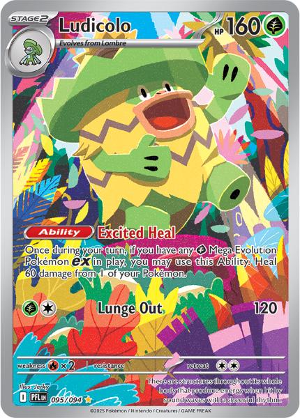 ME02 - Phantasmal Flames - 095/094 - Ludicolo - Illustration Rare