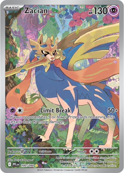 ME02 - Phantasmal Flames - 100/094 - Zacian - Illustration Rare