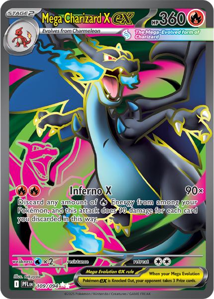 ME02 - Phantasmal Flames - 109/094 - Mega Charizard X ex - Special Illustration Rare