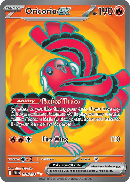 ME02 - Phantasmal Flames - 110/094 - Oricorio ex - Special Illustration Rare