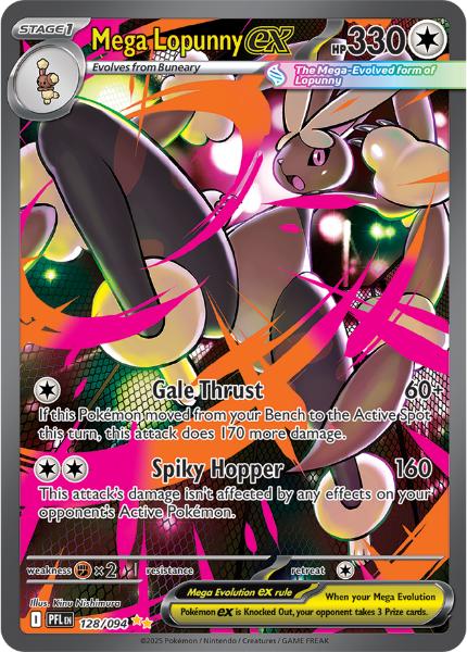 ME02 - Phantasmal Flames - 128/094 - Mega Lopunny ex - Special Illustration Rare