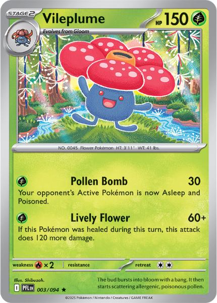 ME02 - Phantasmal Flames - 003/094 - Vileplume - Uncommon Reverse