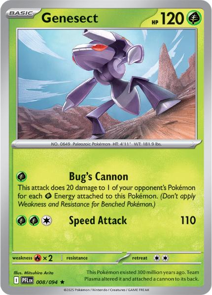 ME02 - Phantasmal Flames - 008/094 - Genesect - Rare Reverse