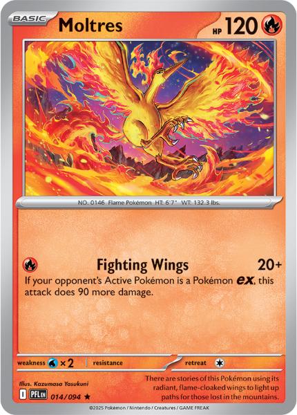 ME02 - Phantasmal Flames - 014/094 - Moltres - Rare Reverse