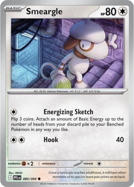 ME02 - Phantasmal Flames - 080/094 - Smeargle - Common Reverse