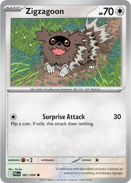 ME02 - Phantasmal Flames - 081/094 - Zigzagoon - Common Reverse