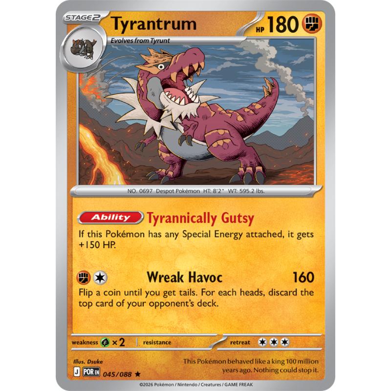 ME03 - Perfect Order - 045/088 - Tyrantrum - Rare Holo