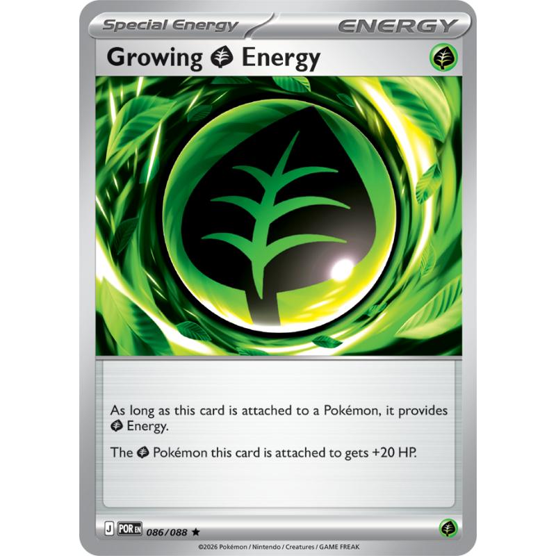 ME03 - Perfect Order - 086/088 - Growing Energy - Rare Holo