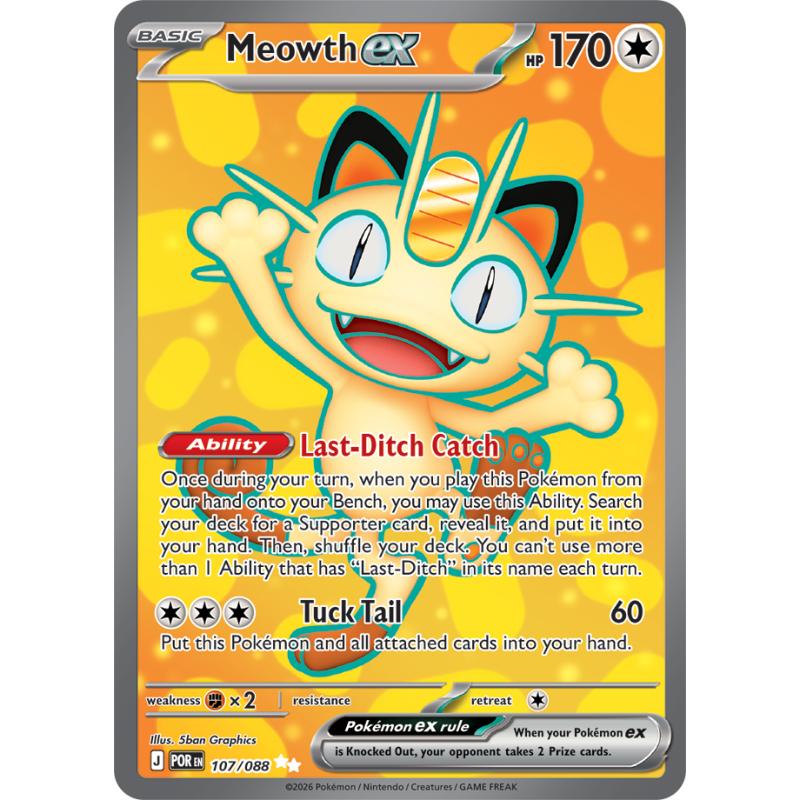 ME03 - Perfect Order - 107/088 - Meowth ex - Ultra Rare