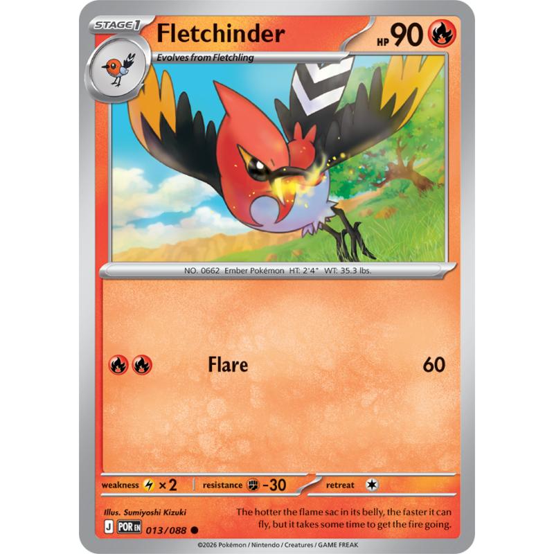 ME03 - Perfect Order - 013/088 - Fletchinder - Common Reverse