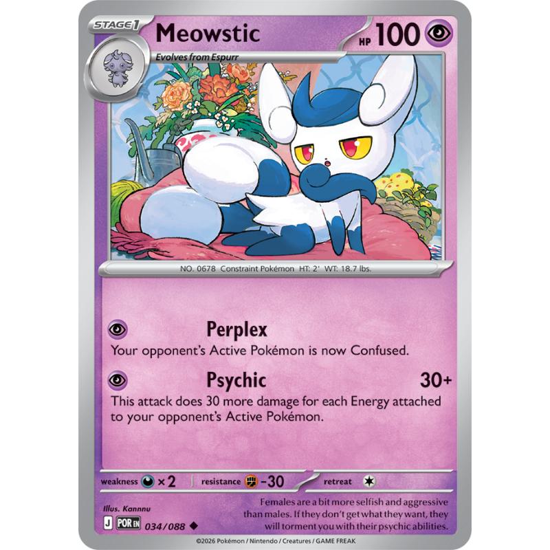 ME03 - Perfect Order - 034/088 - Meowstic - Uncommon Reverse