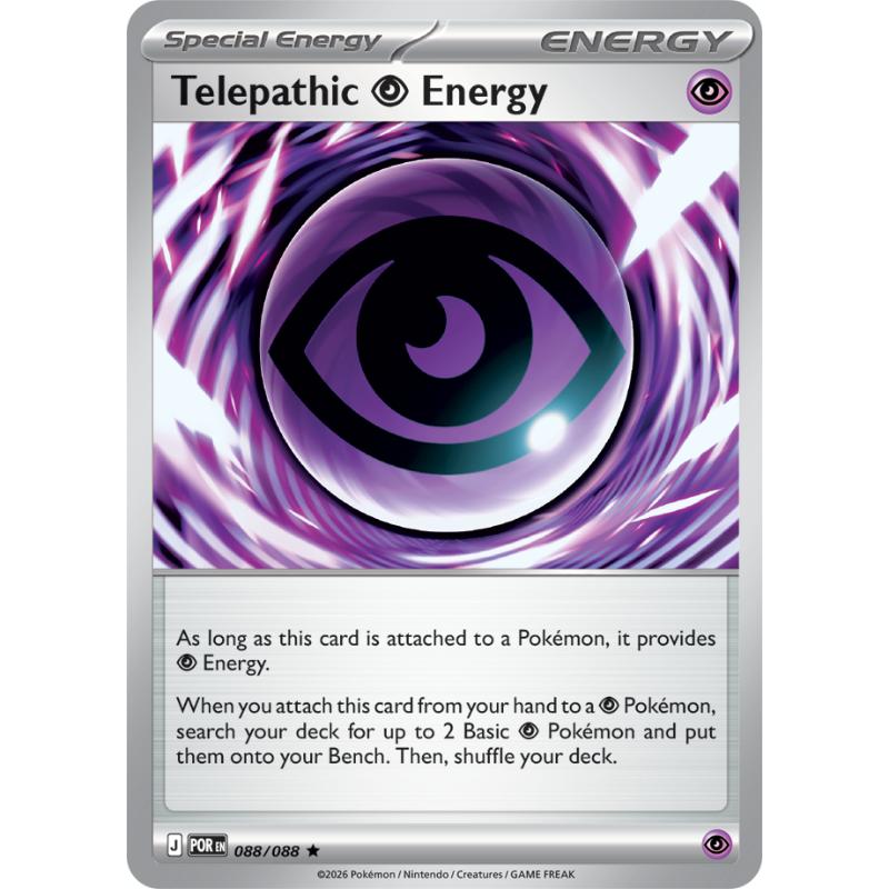 ME03 - Perfect Order - 088/088 - Telepathic Energy - Rare Holo Reverse