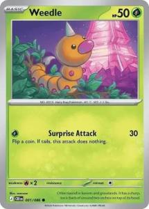 ME04 - Chaos Rising - 001/086 - Weedle - Common