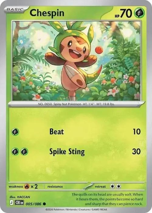 ME04 - Chaos Rising - 005/086 - Chespin - Common
