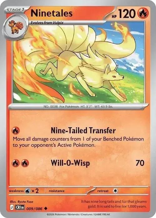 ME04 - Chaos Rising - 009/086 - Ninetales - Uncommon
