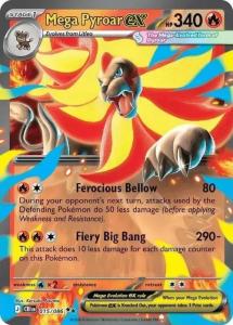 ME04 - Chaos Rising - 015/086 - Mega Pyroar ex - Double Rare