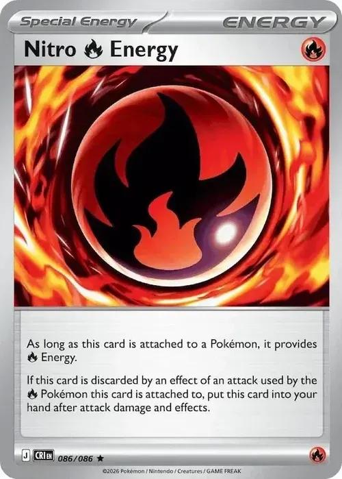 ME04 - Chaos Rising - 086/086 - Nitro Energy - Rare Holo