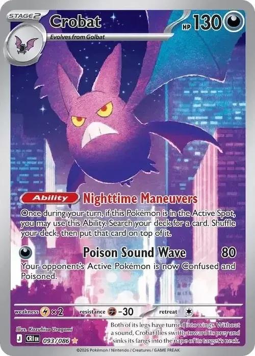 ME04 - Chaos Rising - 093/086 - Crobat - Illustration Rare
