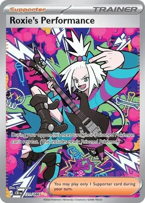 ME04 - Chaos Rising - 121/086 - Roxie’s Performance - Special Illustration Rare