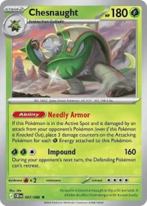 ME04 - Chaos Rising - 007/086 - Chesnaught - Rare Holo Reverse