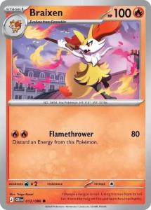 ME04 - Chaos Rising - 012/086 - Braixen - Common Reverse