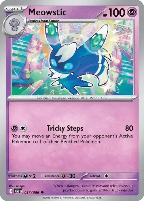 ME04 - Chaos Rising - 037/086 - Meowstic - Uncommon Reverse