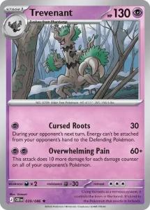 ME04 - Chaos Rising - 039/086 - Trevenant - Rare Holo Reverse