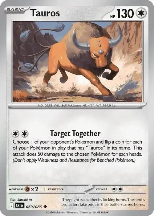 ME04 - Chaos Rising - 069/086 - Tauros - Uncommon Reverse