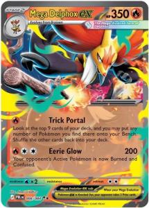 ME05 - Pitch Black - 008/084 - Mega Delphox ex - Double Rare