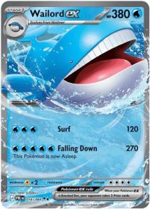 ME05 - Pitch Black - 016/084 - Wailord ex - Double Rare