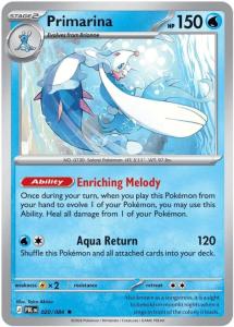 ME05 - Pitch Black - 020/084 - Primarina - Rare Holo