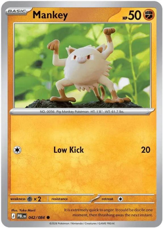 ME05 - Pitch Black - 042/084 - Mankey - Common