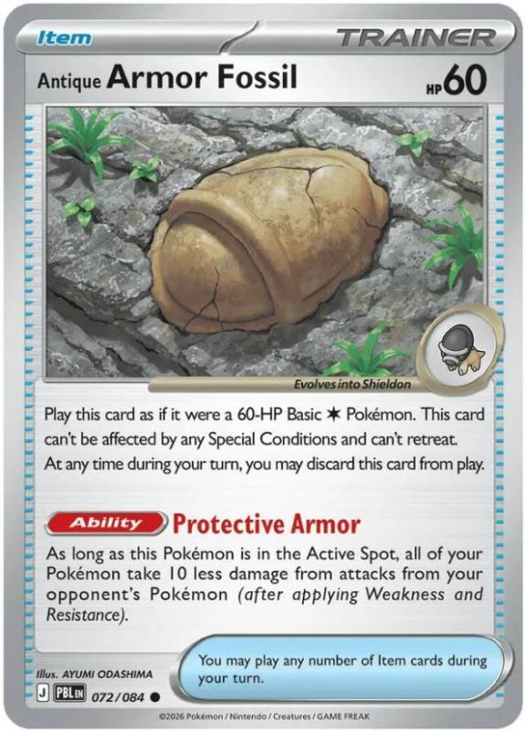 ME05 - Pitch Black - 072/084 - Antique Armor Fossil - Common