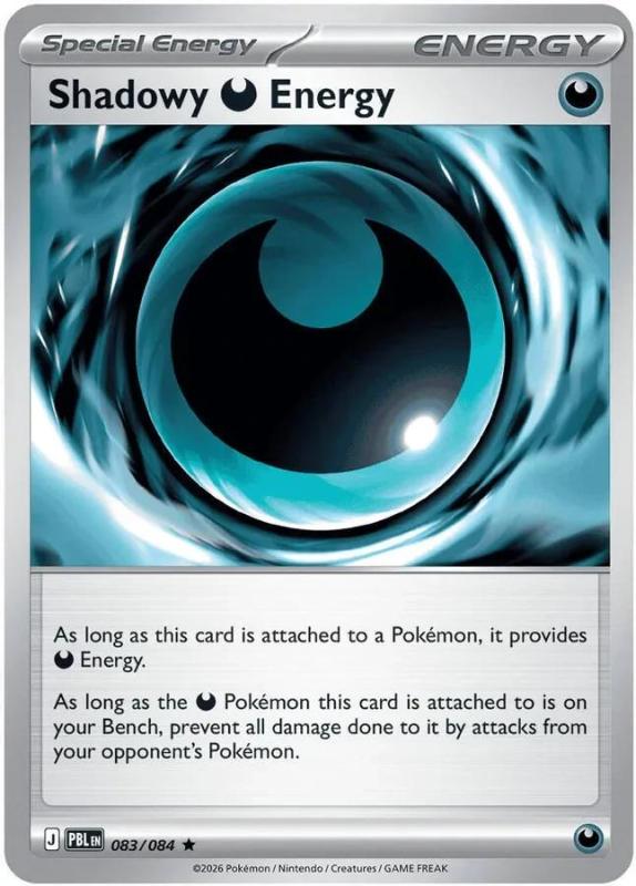 ME05 - Pitch Black - 083/084 - Shadowy Darkness Energy - Rare Holo