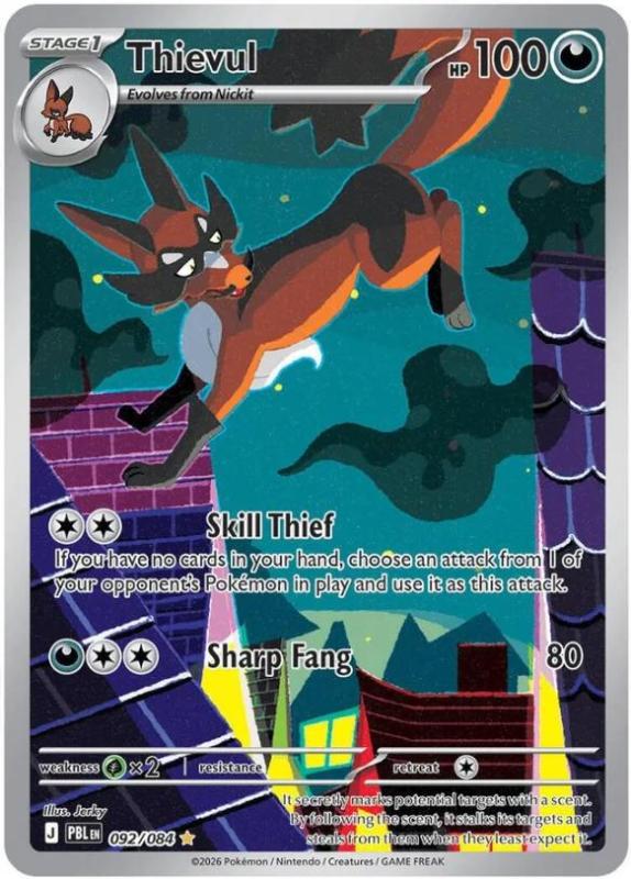 ME05 - Pitch Black - 092/084 - Thievul - Illustration Rare