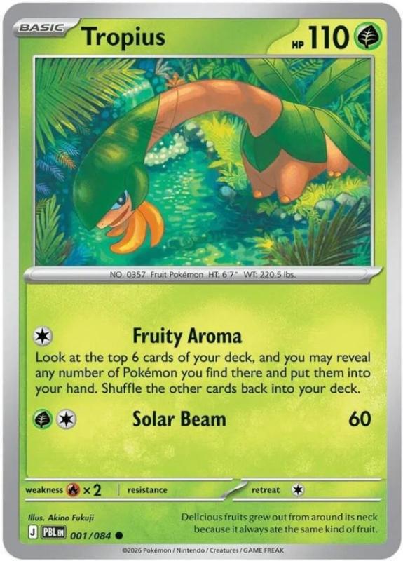 ME05 - Pitch Black - 001/084 - Tropius - Common Reverse