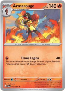 ME05 - Pitch Black - 012/084 - Armarouge - Rare Holo Reverse