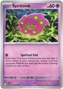 ME05 - Pitch Black - 035/084 - Spiritomb - Rare Holo Reverse