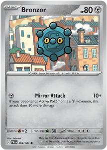 ME05 - Pitch Black - 063/084 - Bronzor - Common Reverse