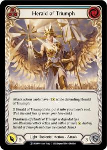 MON010-RF - Herald of Triumph Blue - Rare - Rainbow Foil