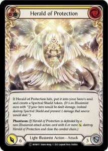 MON015-RF - Herald of Protection Yellow - Common - Rainbow Foil