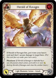 MON018-RF - Herald of Ravages Yellow - Common - Rainbow Foil