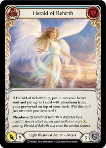 MON022-RF - Herald of Rebirth Blue - Common - Rainbow Foil