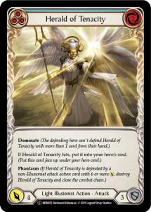 MON025-RF - Herald of Tenacity Blue - Common - Rainbow Foil