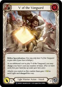 MON035-RF - V of the Vanguard Yellow - Rare - Rainbow Foil